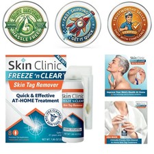 Fast-Acting Cryogenic Skin Tag Remover - 8 Precise Treatments for All Skin Types