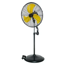20-Inch Metal Pedestal Fan, Industrial Metal Standing Fan with 80° Oscillation