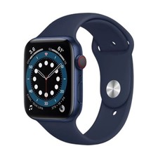 Apple Watch Series 6 (GPS, 44mm) Aluminum Blue Case + Deep Navy Sport Band