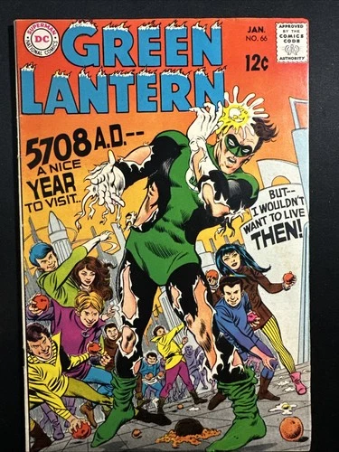 GREEN LANTERN #65 1969 Vintage Silver Age DC Comics 1st Print VG *A2