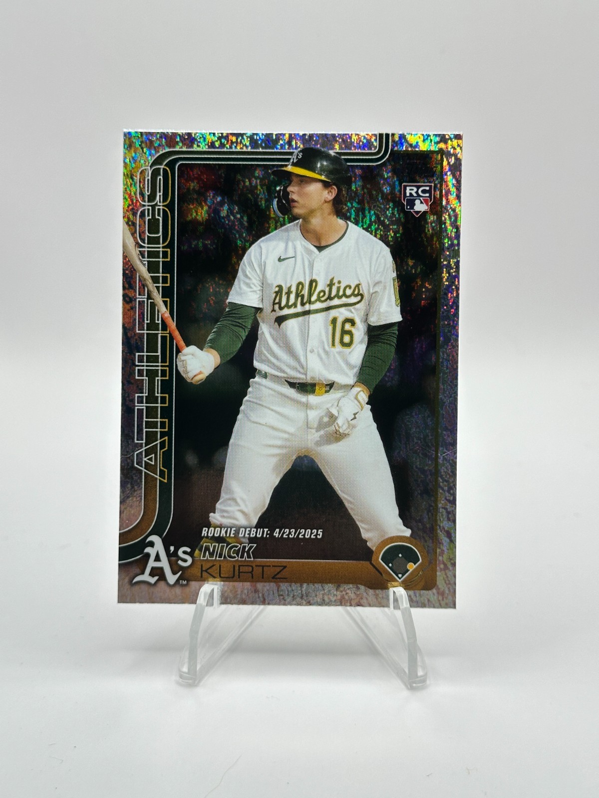 2025 Topps Update Series - Rookie Debut Nick Kurtz #US197 Sandglitter (RC) ROY