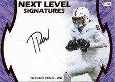 TREBOR PENA 2026 SAGE High Series AUTO Next Level Signatures Red Penn State 🔥