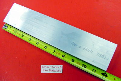 6061 T6511 Aluminum Flat Bar – 1-1/4” X 3” X 12” Solid Mill Stock For DIY & Fabrication