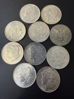 Lot Of Ten (10) Silver Morgan Dollars, NICE CONDITION VF-AU