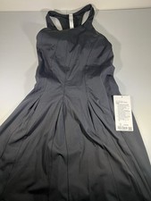 NWT Lululemon Court Crush Tennis Dress Nulux Cool Max Liner Size 10 Black
