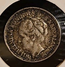 1939 Netherlands 10 Cents Silver