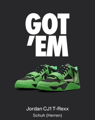 NIKE Air Jordan Travis Scott Jumpman Jack Green Spark T-Rexx EU 44.5 US 10.5