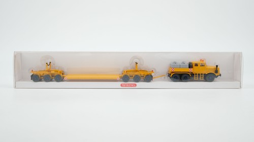 Wiking H0 8513948 Scheuerle plataforma baja (6 ejes) con plataforma de carga pesada Kaelble | Condition: Gebraucht