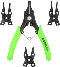 OEMTOOLS 25012 4 in 1 Combination Snap Ring Pliers Set, Heavy One Size, Multi 