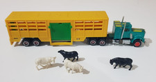 MAJORETTE 2161400 CAMION TRASPORTO BESTIAME + 4 BOVINI VINTAGE