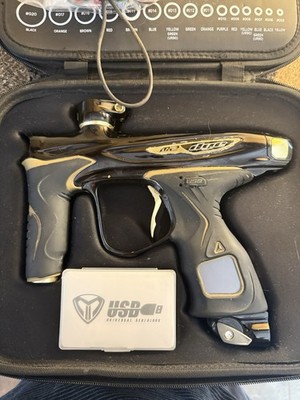 Dye M2 Electronic Paintball Marker Gun with Case Black/Gold Recently Serviced