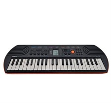Casio Keyboard SA-76 Black Orange Portable 44 Key Digital Piano Organ Tested