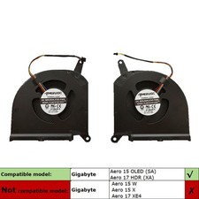 New CPU GPU Cooling Fan For Gigabyte AERO 15 OLED SA 17 HDR XA RP75XA RP77XA US
