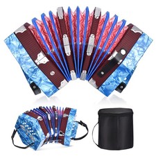 Concertinas, 20 Key Accordion Hexagonal Professional Concertinas, Sky Blue