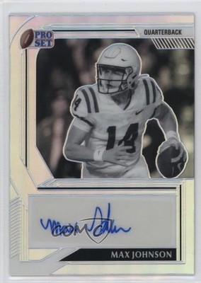 2022 Leaf Pro Set Metal Silver Prismatic 25/50 Max Johnson #BW-MJ1 Auto 1k4v