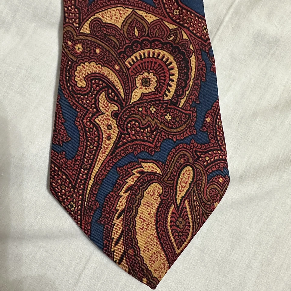 Corbata de seda Turnbull & Asser of Jermyn St At Bonwit Teller de colección extremadamente rara Foto 3 de 4