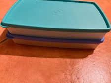 Tupperware Frischhaltebox, Vorratsbox, rechteckig, 2 Stück blau/grün