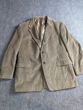 Calvin America Sports Blazer Coat Men Size 44R Brown Cotton Corduroy Pockets