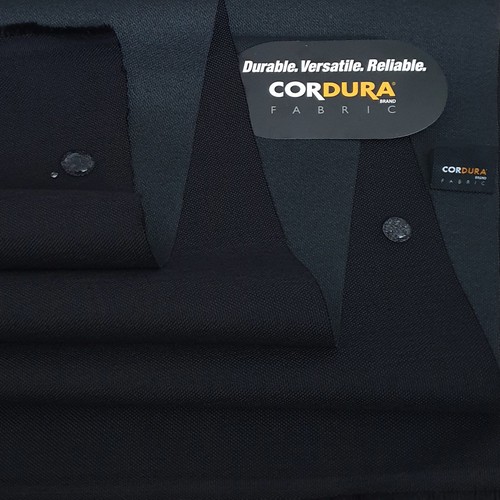 CORDURA® 1000D Nylon66 Waterproof DWR Durable Military tactical Fabric Black 60" - Picture 12 of 12