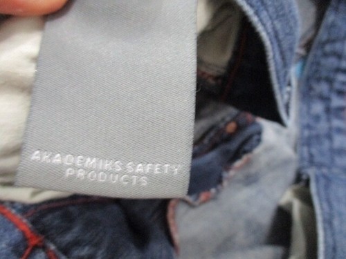 Vintage Akademiks Baggy Wide Leg Blue Denim Jeans Mens 40 x 34 Y2K Hip Hop - Picture 9 of 19