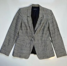 Lafayette 148 New York Gray Textured Sparkle Weaver Blazer / Women  s Size 6