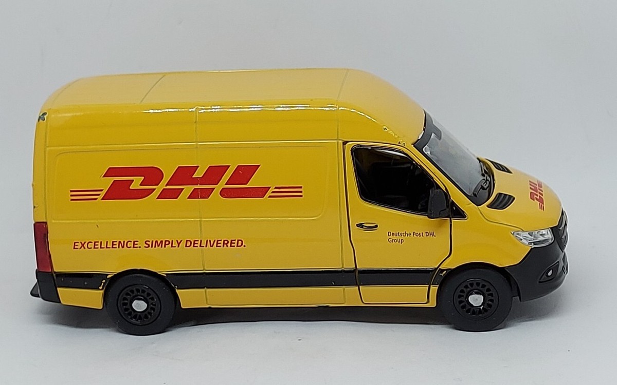 DHL Mercedes-Benz Sprinter Delivery Van 1/48 Scale Diecast pull