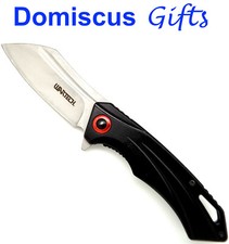 8" NEW WARTECH STAINLESS Steel Black Spring Assisted POCKET Folding KNIFE Knives