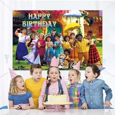 Encanto Geburtstag Party Hintergrund Film Motto Hintergrund Kinder Kinder Banner
