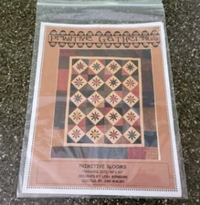 Primitive Blooms by Primitive Gatherings Wool Quilt Pattern 69" x 82"