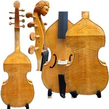 Baroque style rib add rosewood 7 string 27" bass viola da gamba carving scroll