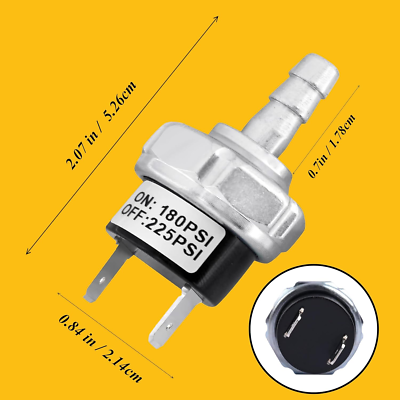 180-225 PSI Air Compressor Pressure Power Switch Fit for Dewalt
