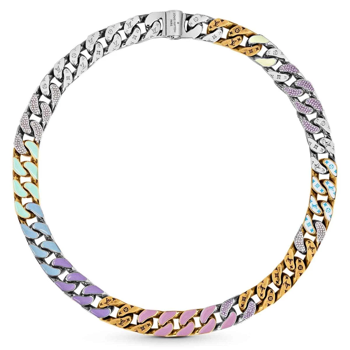 Louis Vuitton Silver Soapy Cuban Link - The Hawaii Vault