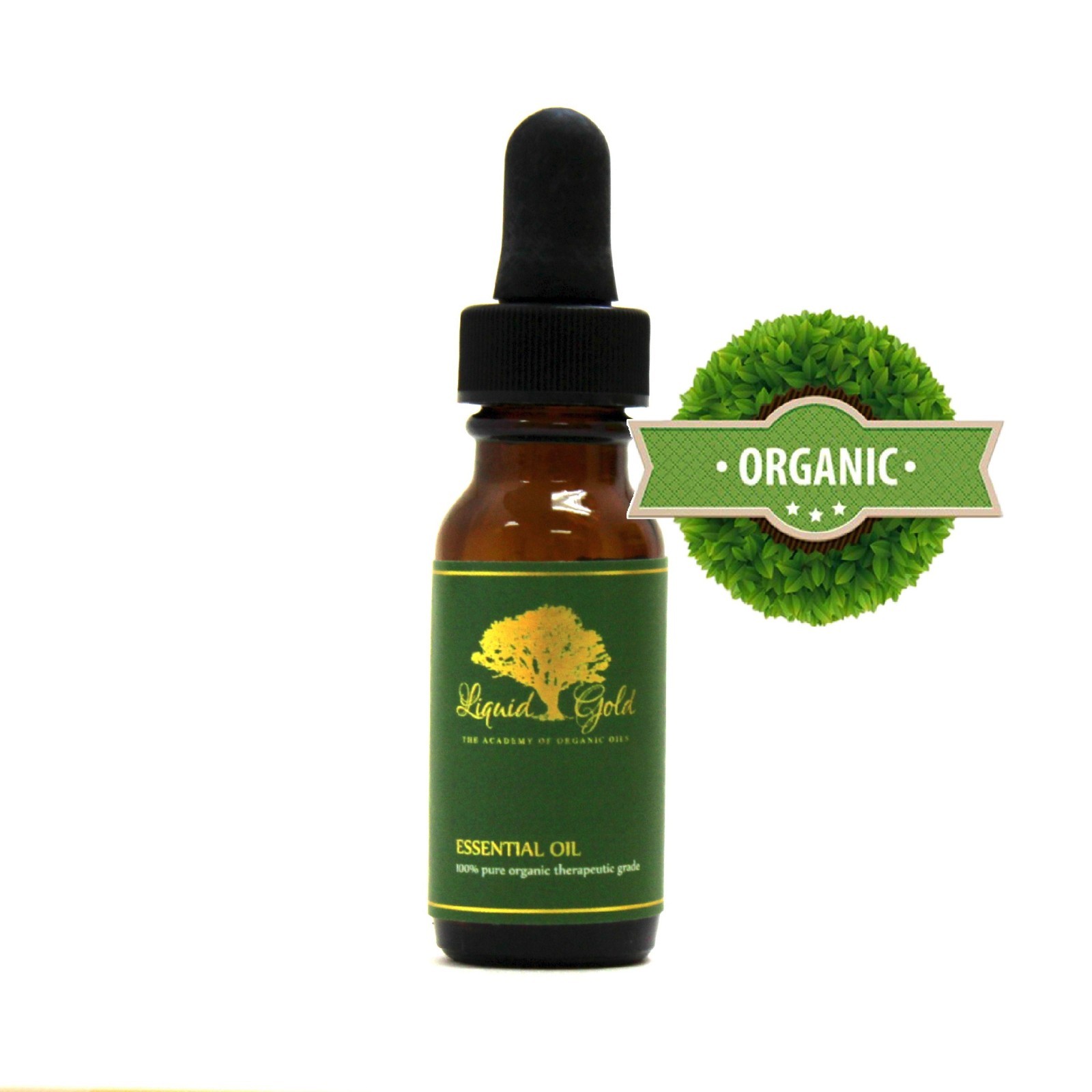 0.6 oz glass dropper PREMIUM LEMONGRASS ESSENTIAL OIL  PURE ORGANIC AROMATHERAPY