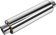 JY Performance 4'' Inlet Diesel Muffler Exhaust - 7" x 24" Body - 30" OAL -