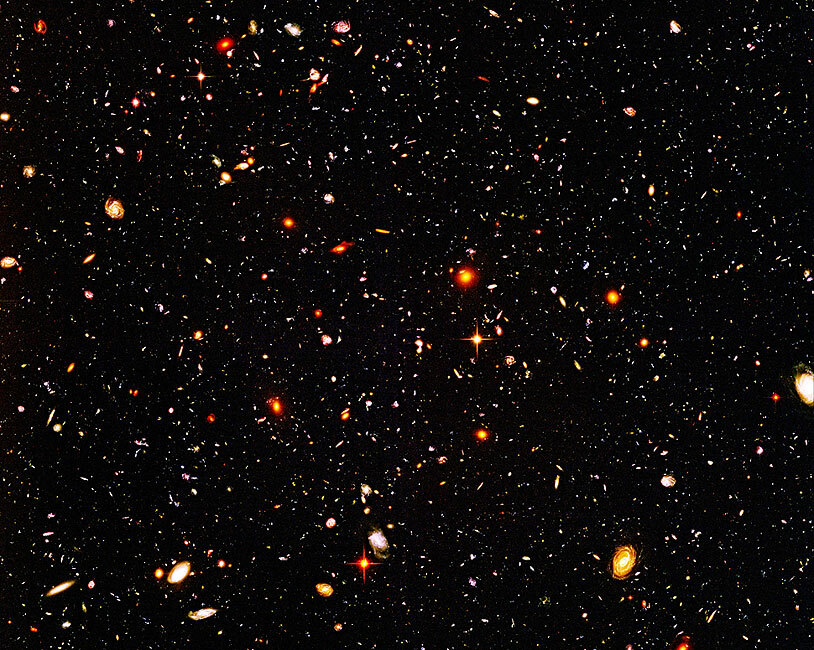 HUBBLE ULTRA DEEP FIELD HUBBLE SPACE TELESCOPE 8x10 GLOSSY PHOTO