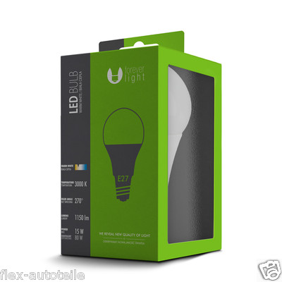 Led Light Bulb Lamp Energy Saving A65 E27 Warm White 15W ~ 80W 360°