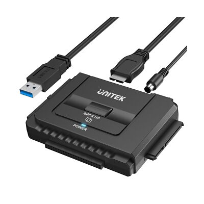 Unitek USB 3.0 to IDE and SATA Converter External Hard Drive Adapter Kit for ...