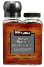 Kirkland Signature Black Pepper Grinder with Refill 12.6 OZ 