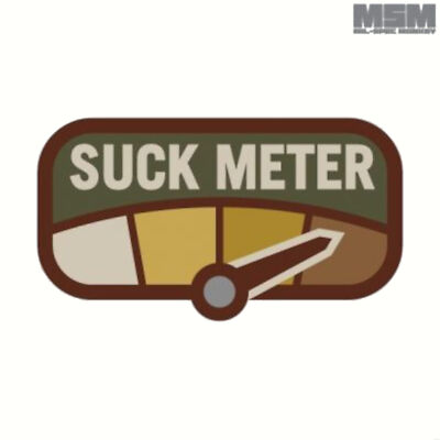 Mil-spec Monkey Taktischer Patch mit Klettverschluss Suck Meter Saugmesser
