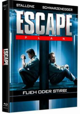 ''ESCAPE PLAN'' - Stallone, Schwarzenegger - ltd BLU RAY + DVD Mediabook Cover A