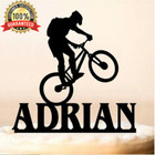 8 Colors Mountain Biking Personalized Bike Cake Topper Custom Name Birthday