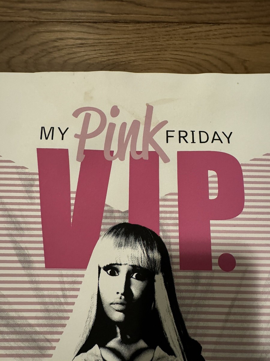NICKI MINAJ VIP MY PINK FRIDAY SCREEN PRINTED AUTOGRAPHED POSTER