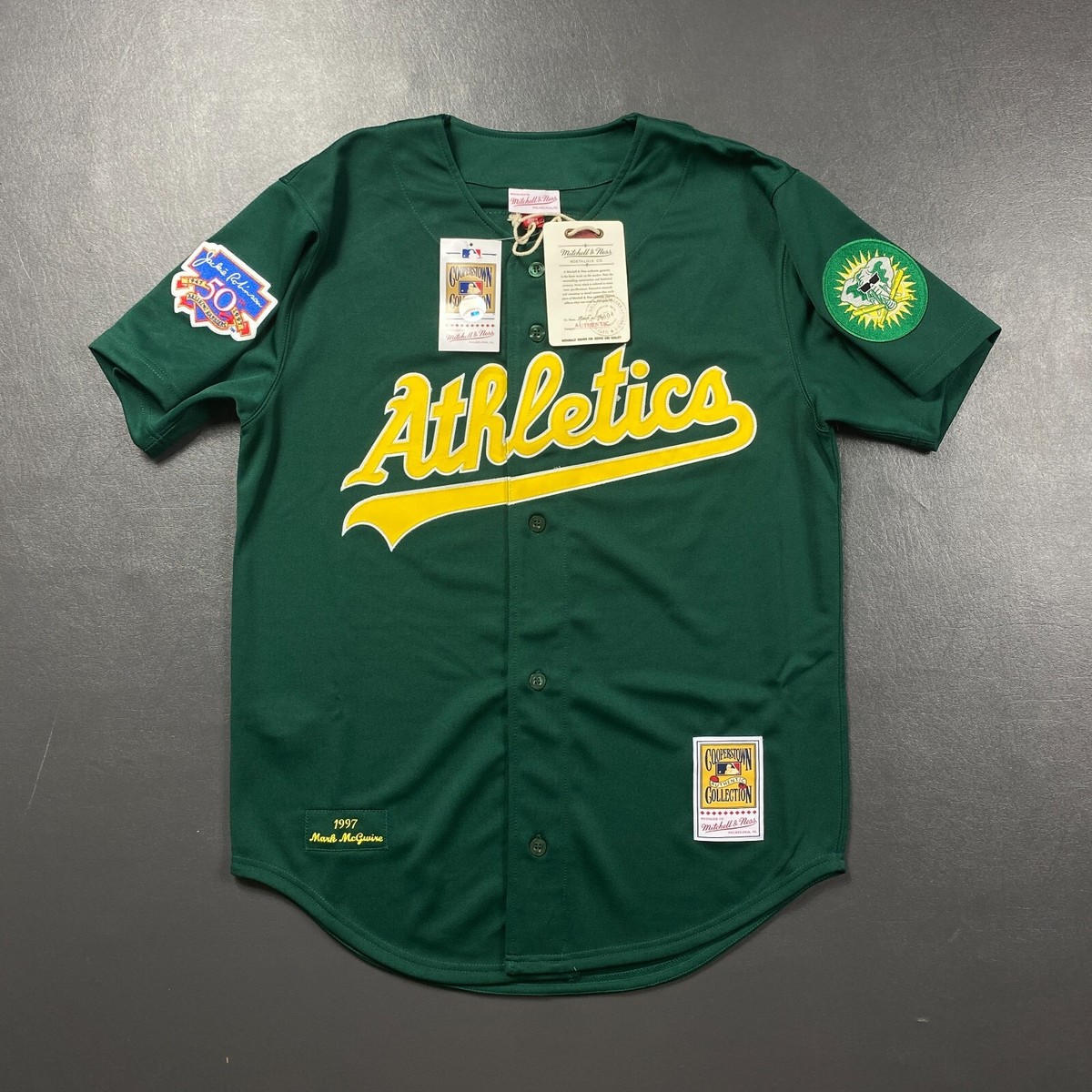 MLB Oakland athletics レプリカユニフォーム MLB Mitchell & Ness Oakland Athletics #25 Baseball Jersey