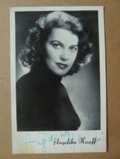 Angelika Hauff &dagger; 1983 - Autogrammkarte - original signiert 60ger