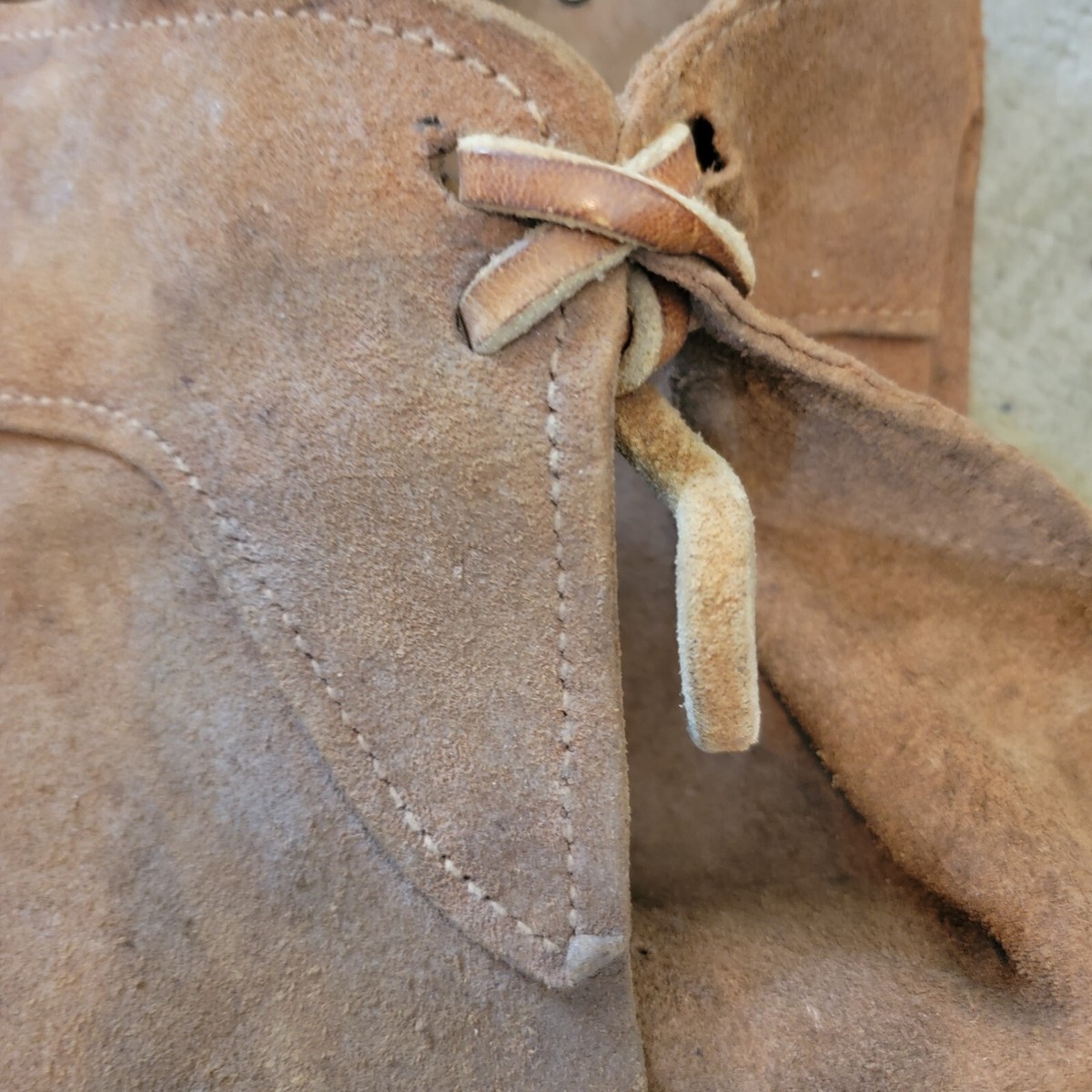 Anciens Chaps Western Cowboy En Cuir, Modèle Chauve-souris, Taille Jeunesse