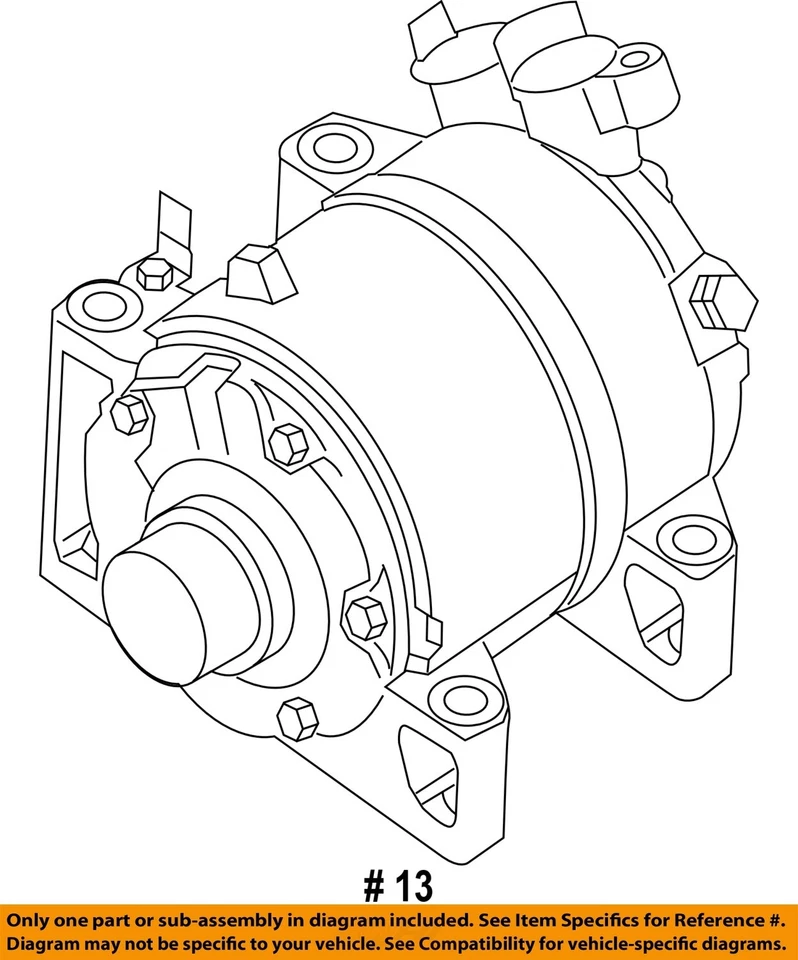 Compresor de aire acondicionado usado se adapta a: Nissan Nv 2500 2017 4,0 L 6 cilindros grado B Foto 4 de 4