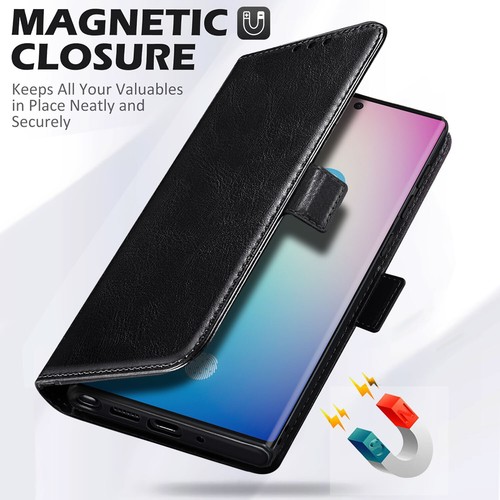 For Samsung Galaxy Note10/Note10+ Flip Wallet Leather Case Cover Glass Protector - Picture 25 of 33