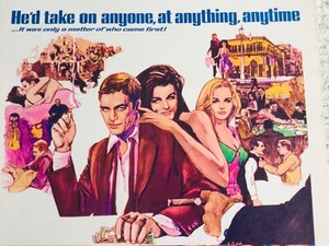 Steve Mcqueen Vintage Original Movie Poster For The Cincinnati Kid 1965 Ebay