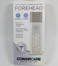 ConairCare Infrared Forehead Thermometer - Fever Alert & Extra Large LED Display