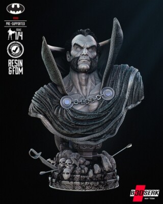Ras al Ghul Portrait Bust resin scale model kit unpainted 3d print